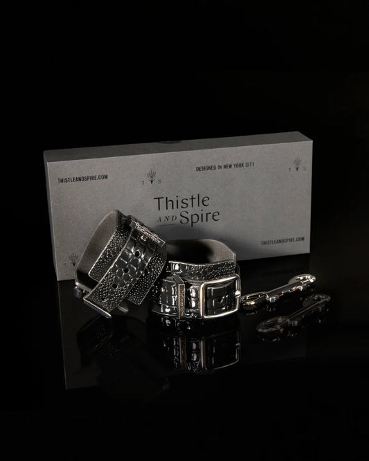 Muse Cuffs - Black Silver
