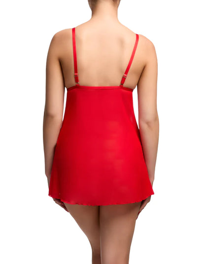 Fantacist Open Babydoll - Flame Red