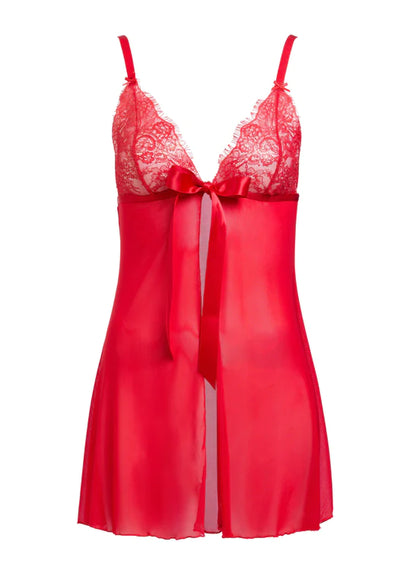 Fantacist Open Babydoll - Flame Red