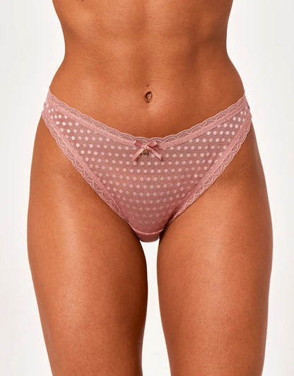 Freya Spot-Light High Leg Brief - Ash Rose