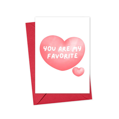 You are My Favorite Heart - Card