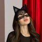 Sexy Lace Cat Mask - Black