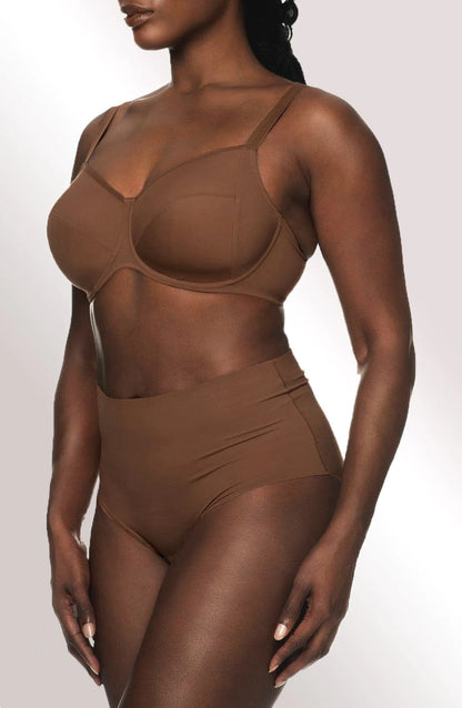 Naked High Waist Brief - Cinnamon