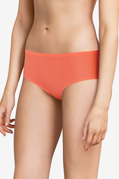 Soft Stretch Hipster (1X - 4X) - Coral