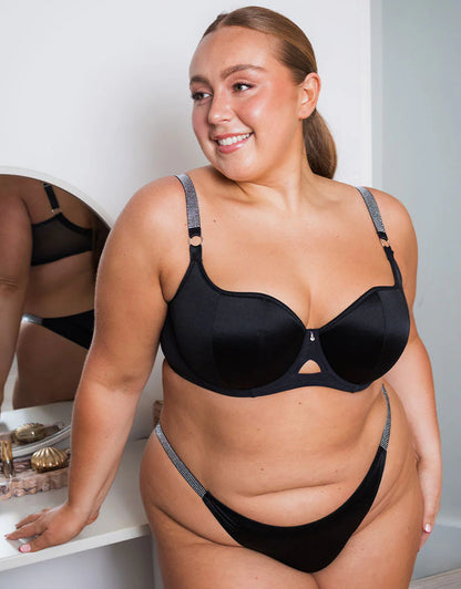 Boost Diamante Padded Balcony- Black