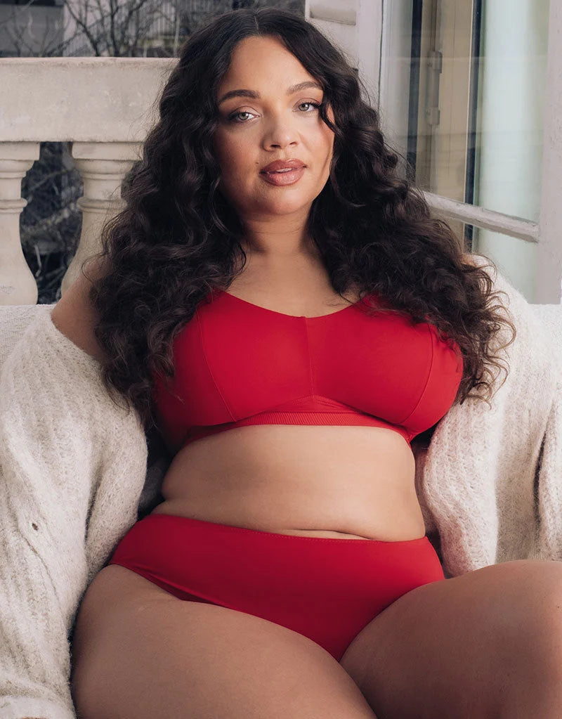 Zen Wire-free Bralette - Red