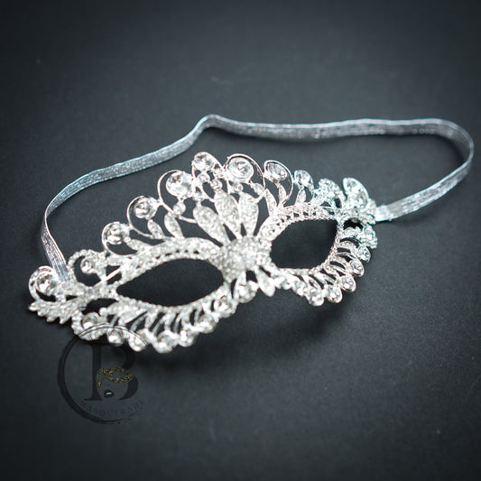 Crystal Peacock Masquerade Mask