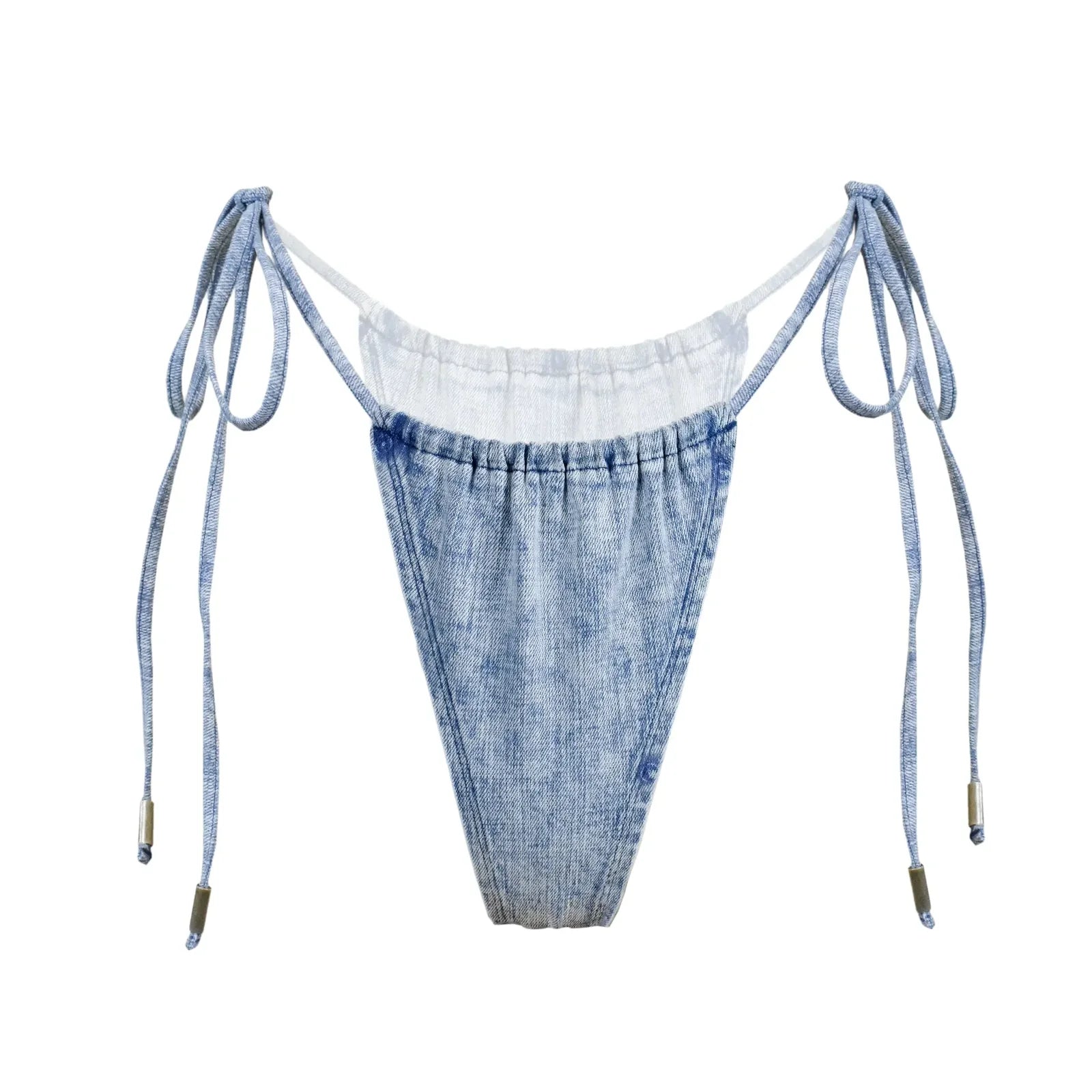 Monique Morin - Bleach Denim Bikini-Style Bottoms – The Rack Shack