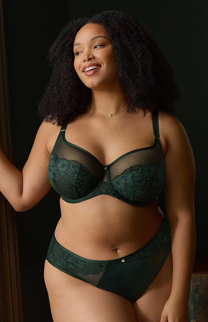 Josephine Full Cup Bra - Forest Green