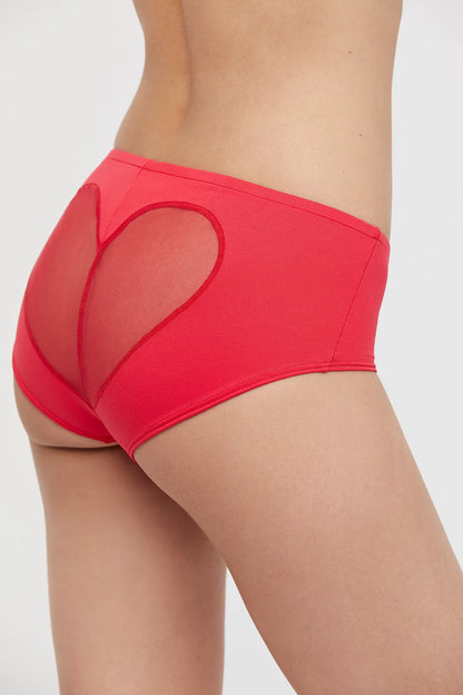 Lou Lou HeartBack Hipster Short - Rosehip Red