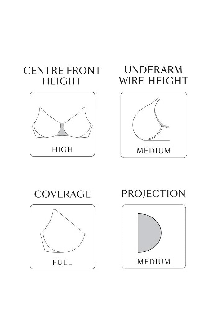Amara Full Cup Bra - Black