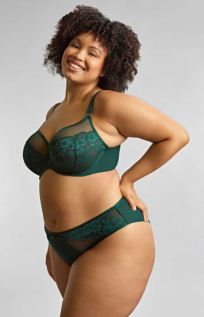 Josephine Full Cup Bra - Forest Green