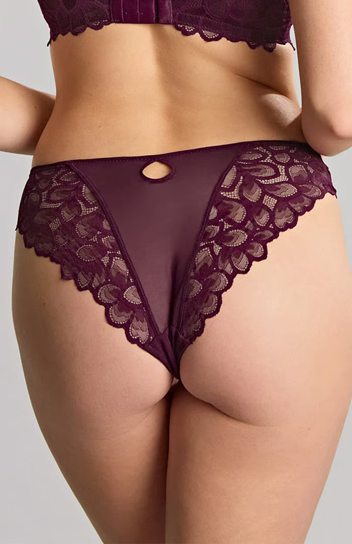 Allure Brazilian Brief - Plum