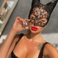 Sexy Lace Cat Mask - Black