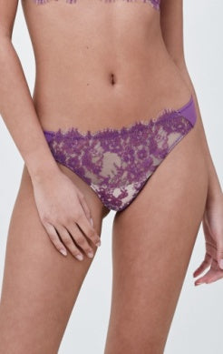 Entice Thong  - Purple/Cashmere