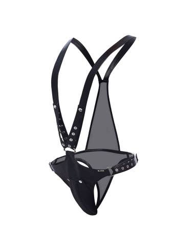 Dungeon Full Body Vegan Leather Harness - Black
