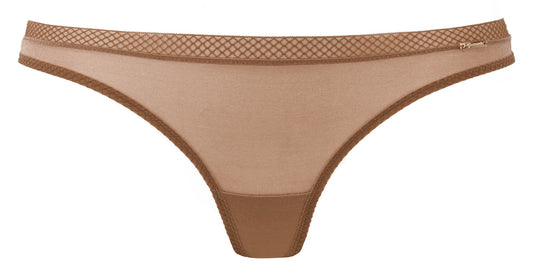 Glossies Thong - Bronze