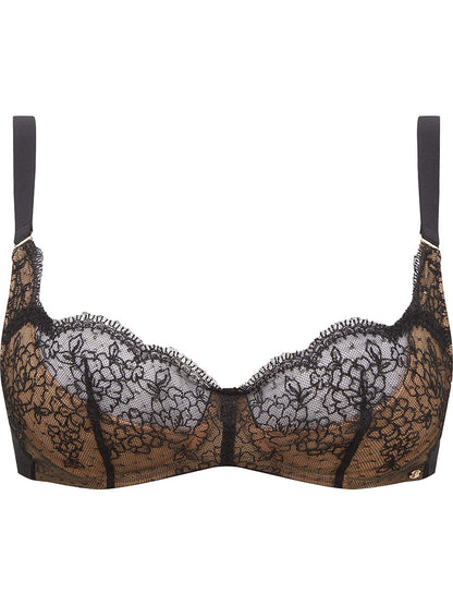 VIP Devotion Balconette Bra - Black