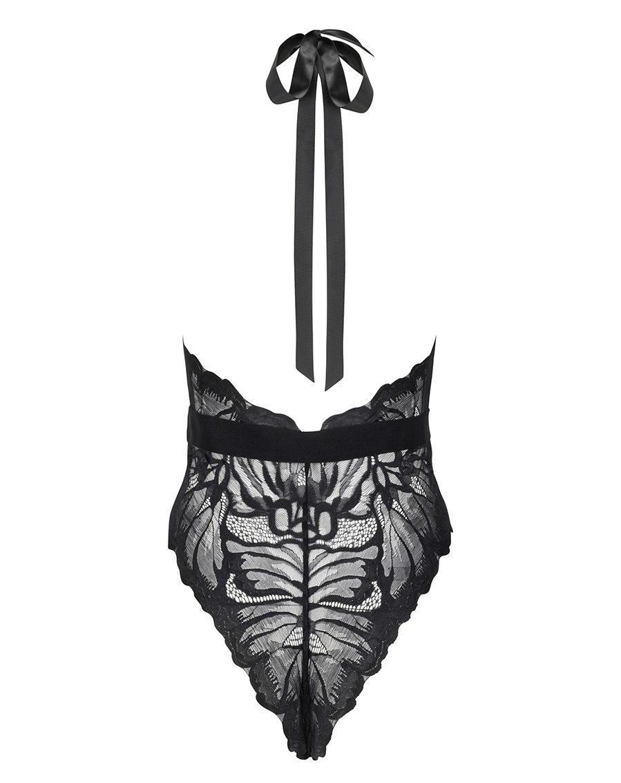 Wing Lace Teddy - Black