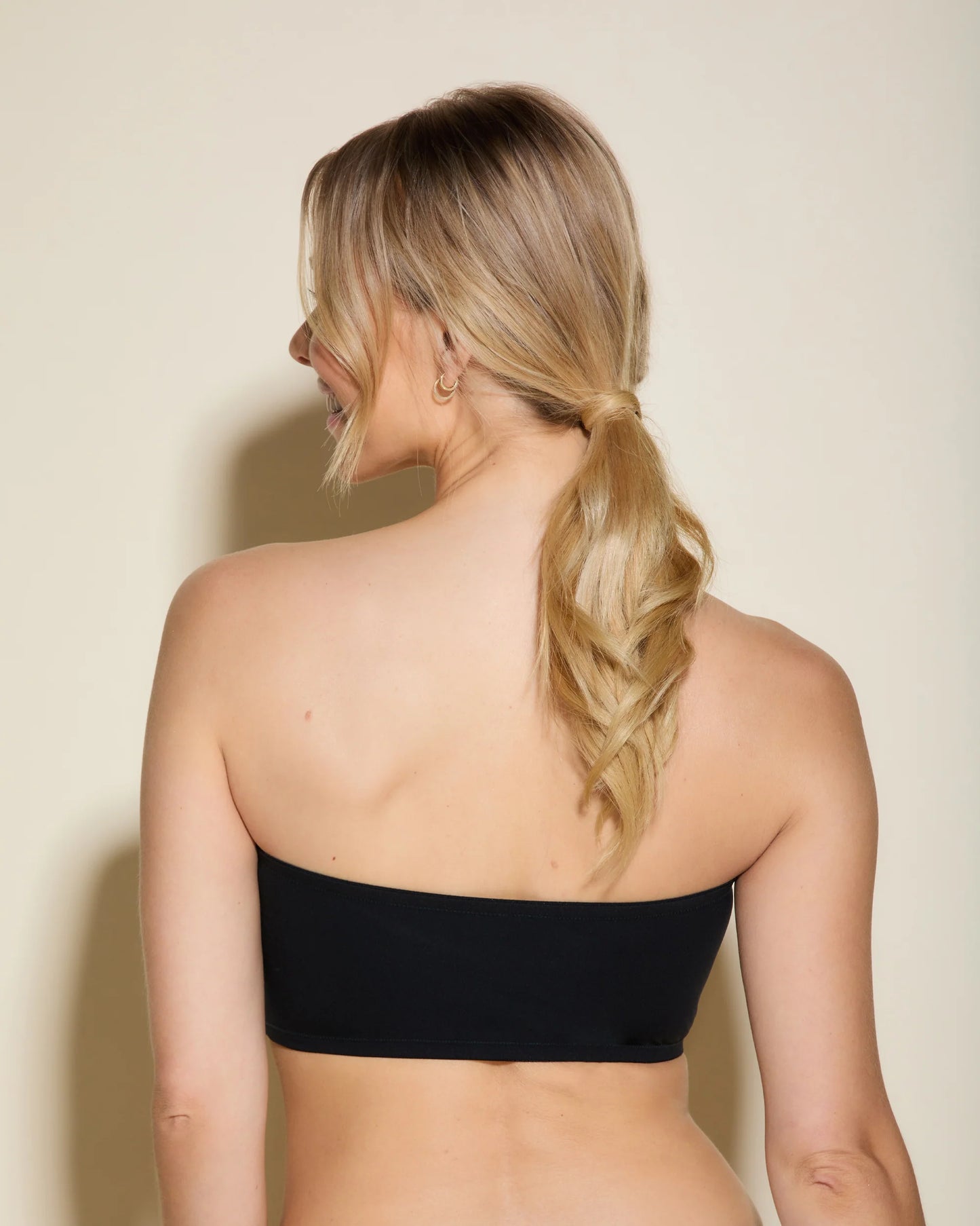 Free Cut Curvy Bandeau - Black