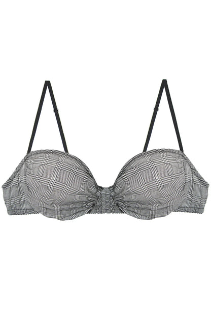 Checkmate Roxy Bralette - Shadow Black