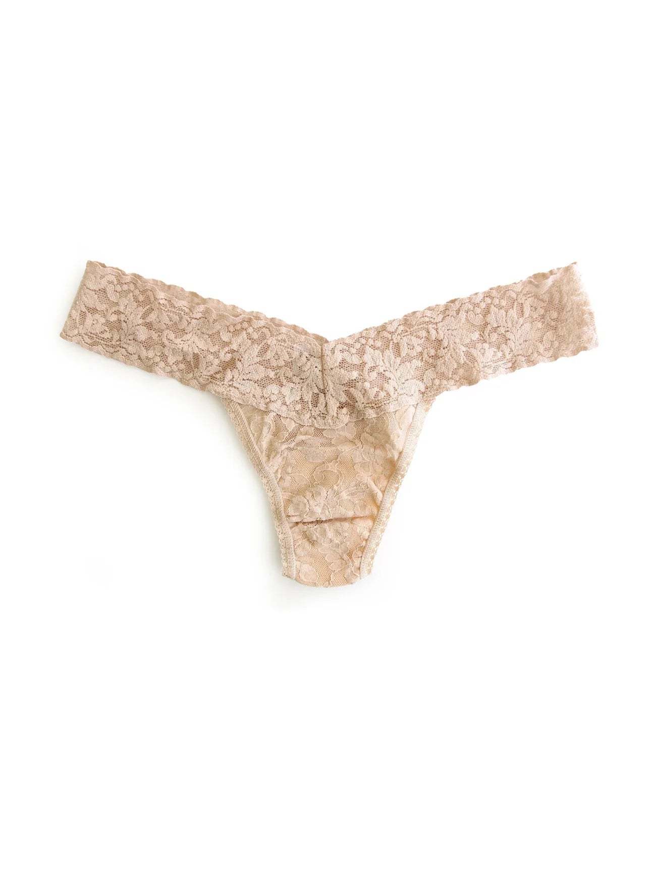 Signature Lace Low Rise Thong - Chai – The Rack Shack