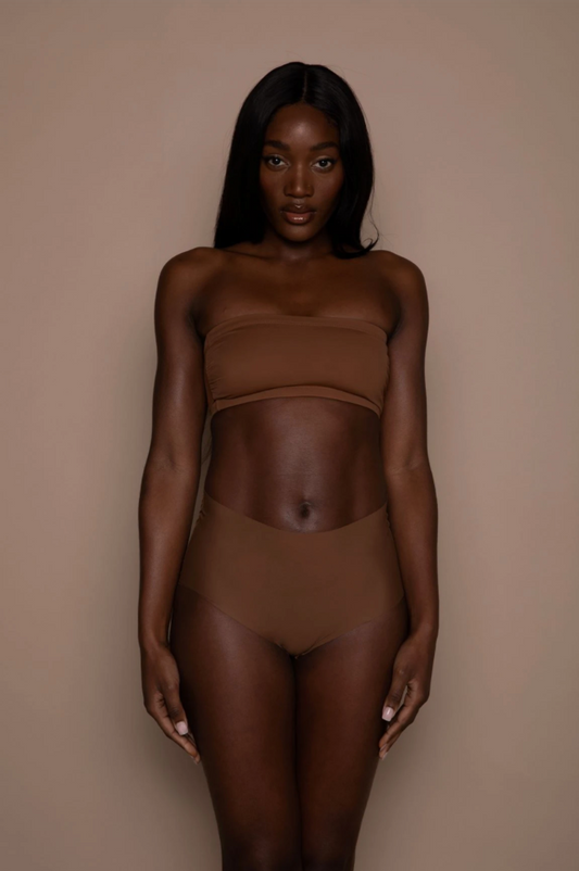 Naked High Waist Brief - Cinnamon