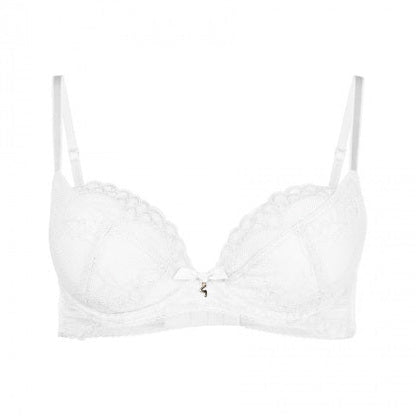 Superboost Lace Padded Plunge Bra - White