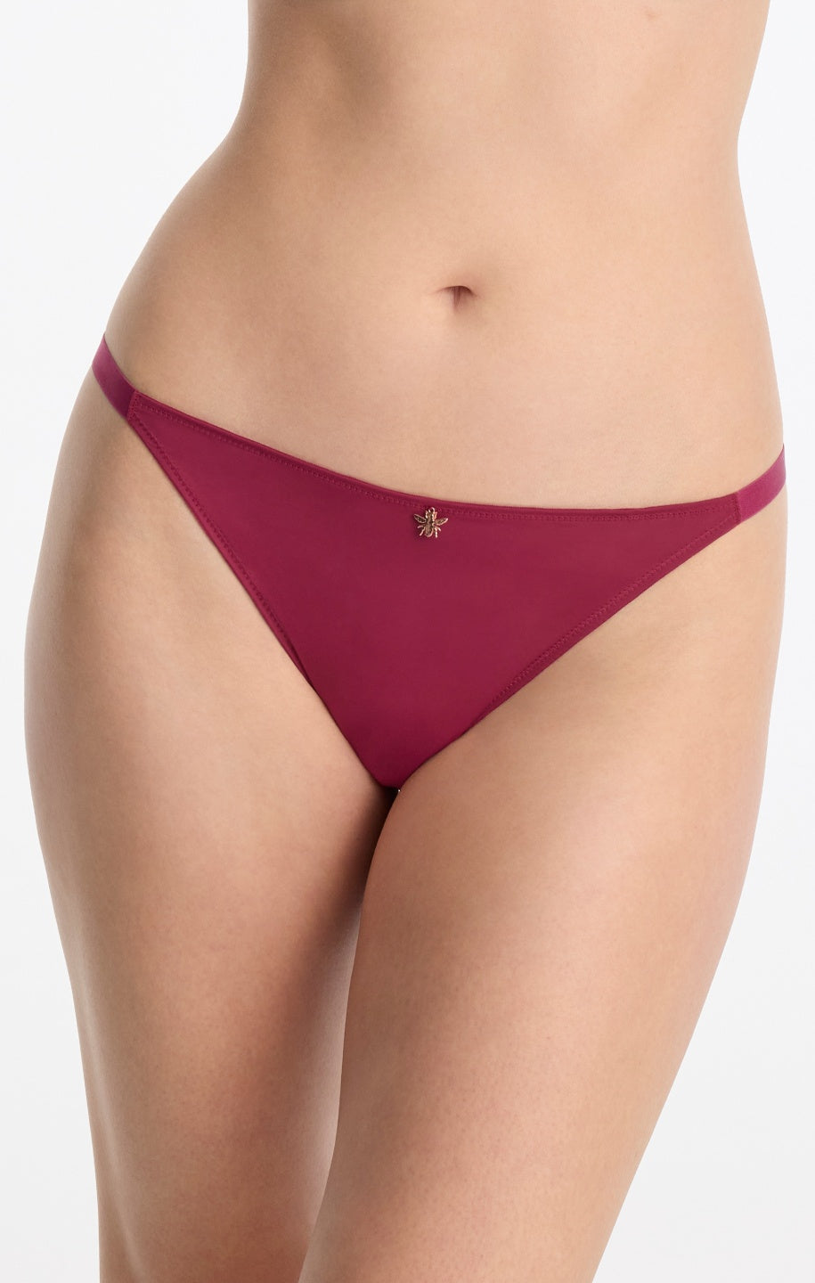 Bonbon String Lace Bikini - Maraschino Red
