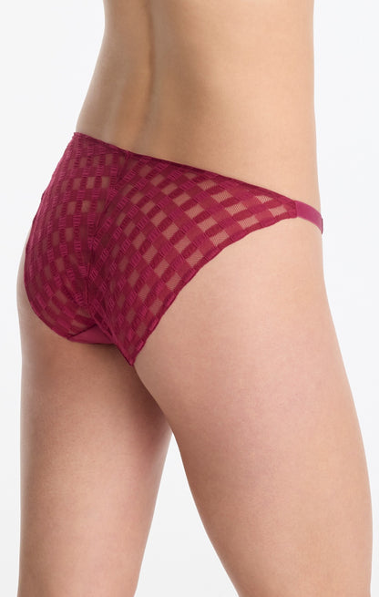 Bonbon String Lace Bikini - Maraschino Red
