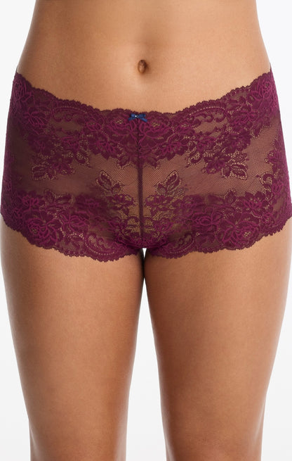 Captivate Lace Shorts - Figgy Purple / Nocturnal Blue