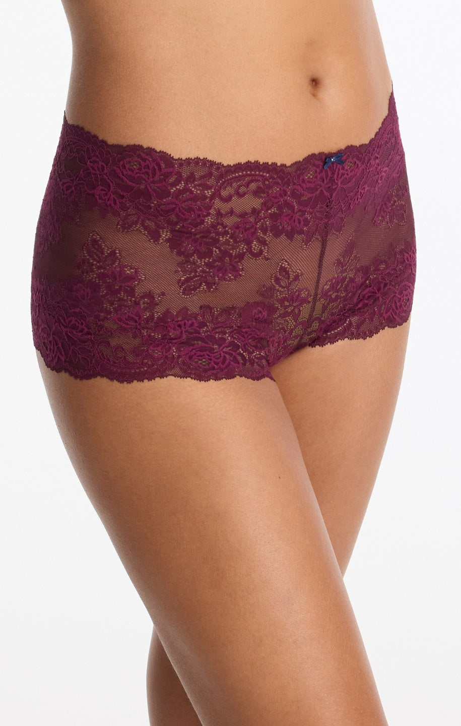 Captivate Lace Shorts - Figgy Purple / Nocturnal Blue