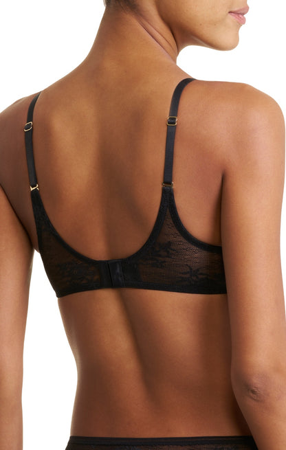 Love Lace Convertible Plunge Push-up Bra - Black