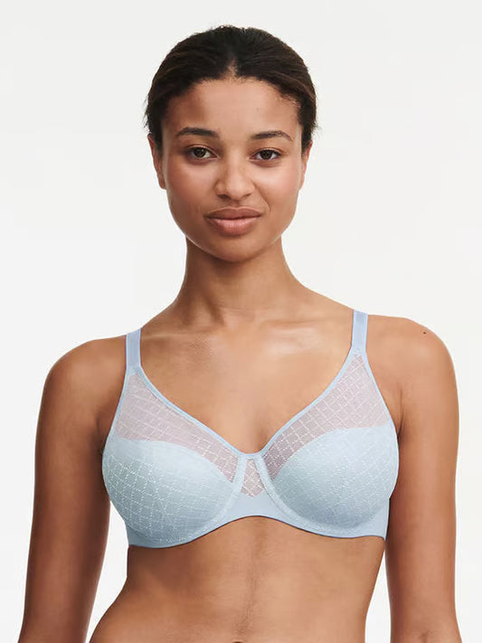 Norah Chic Unlined Underwire Bra - Slate Blue