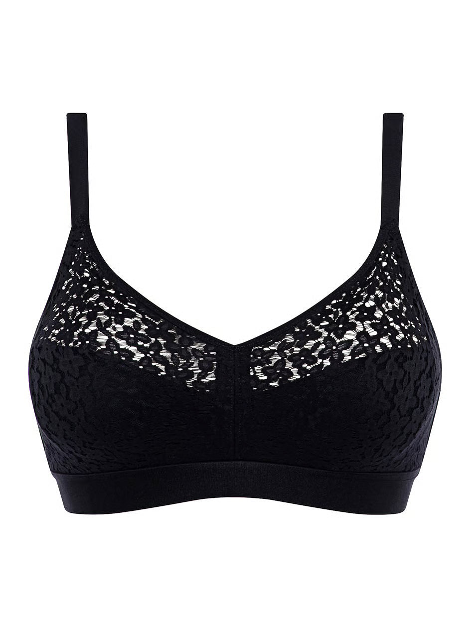 Norah Comfort Supportive Wirefree Bra - Black