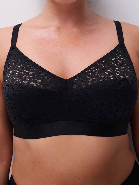 Norah Comfort Supportive Wirefree Bra - Black