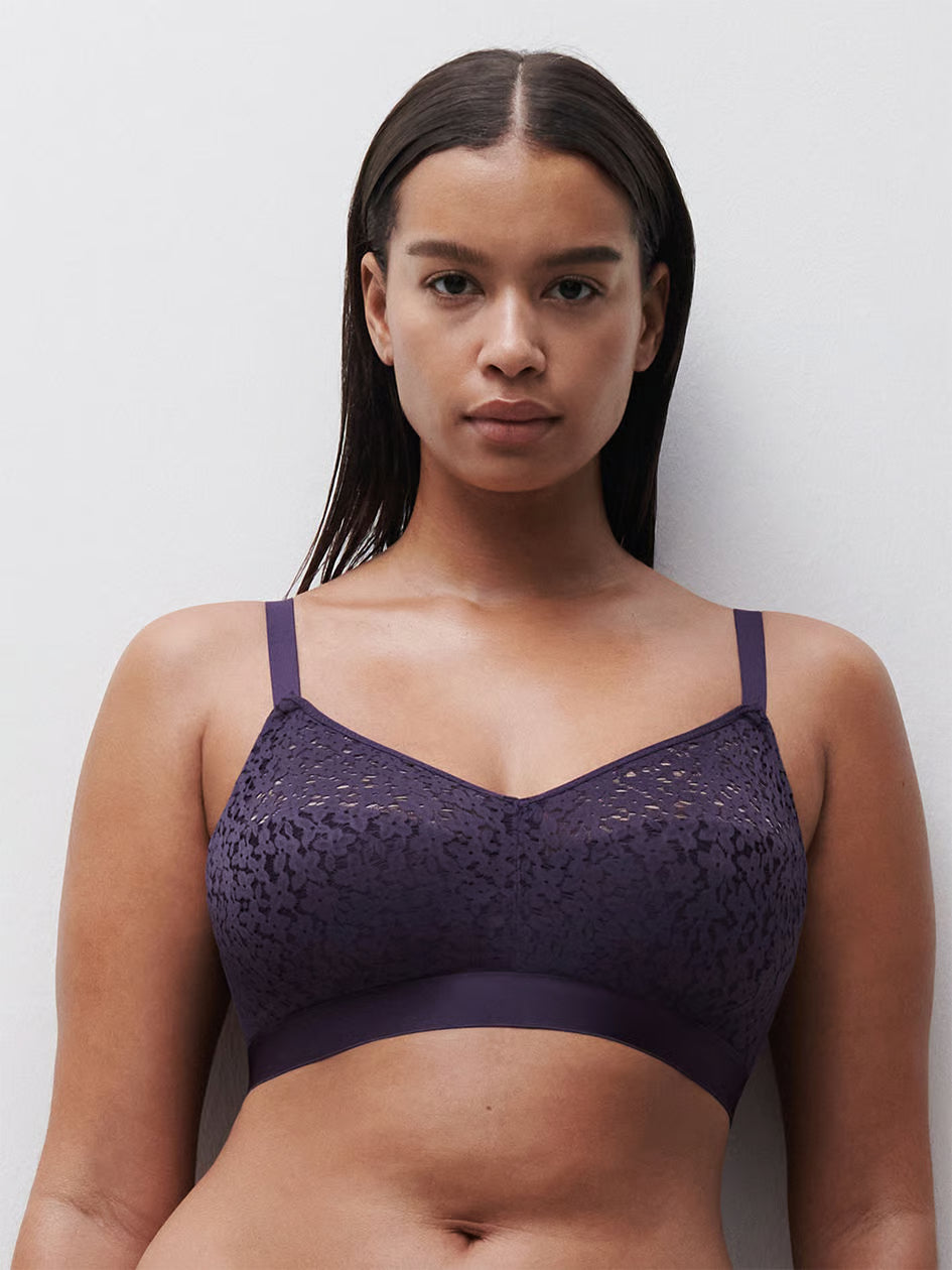 Norah Comfort Supportive Wirefree Bra - Fatal Violet Purple
