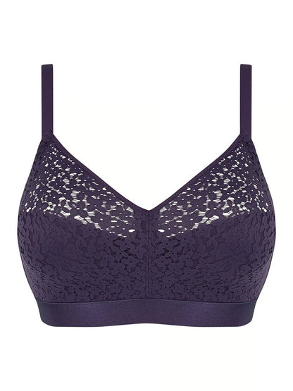 Norah Comfort Supportive Wirefree Bra - Fatal Violet Purple