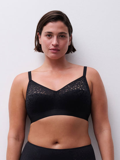 Norah Comfort Supportive Wirefree Bra - Black
