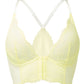 Superboost Lace Deep V Bralette - Lemon