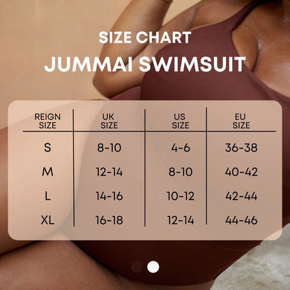 Jummai Ribbed Fuller Bust Swimsuit - Espresso