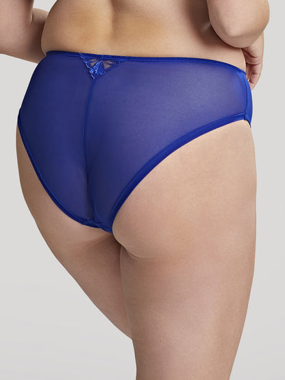 Jaida High Leg Brief - Cobalt