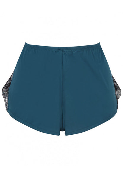 VIP Confession French Knicker - Black/Teal