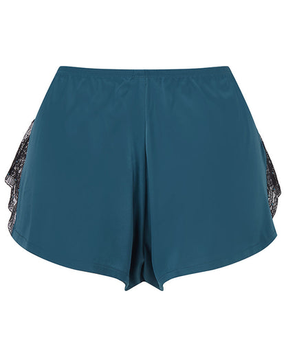 VIP Confession French Knicker - Black/Teal