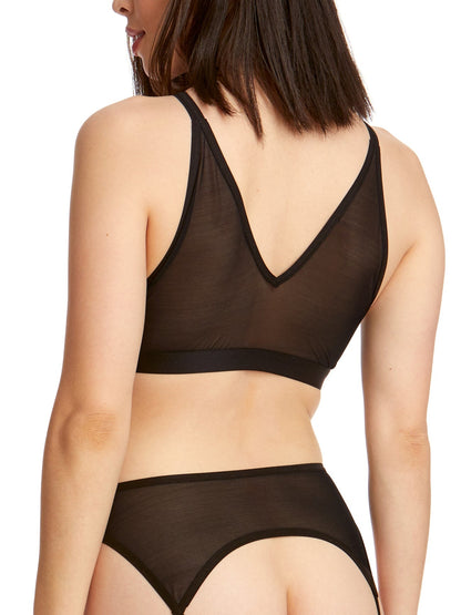 Overt Mesh Bralette - Black