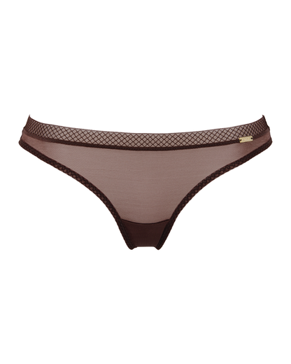 Glossy thong - Rich Brown