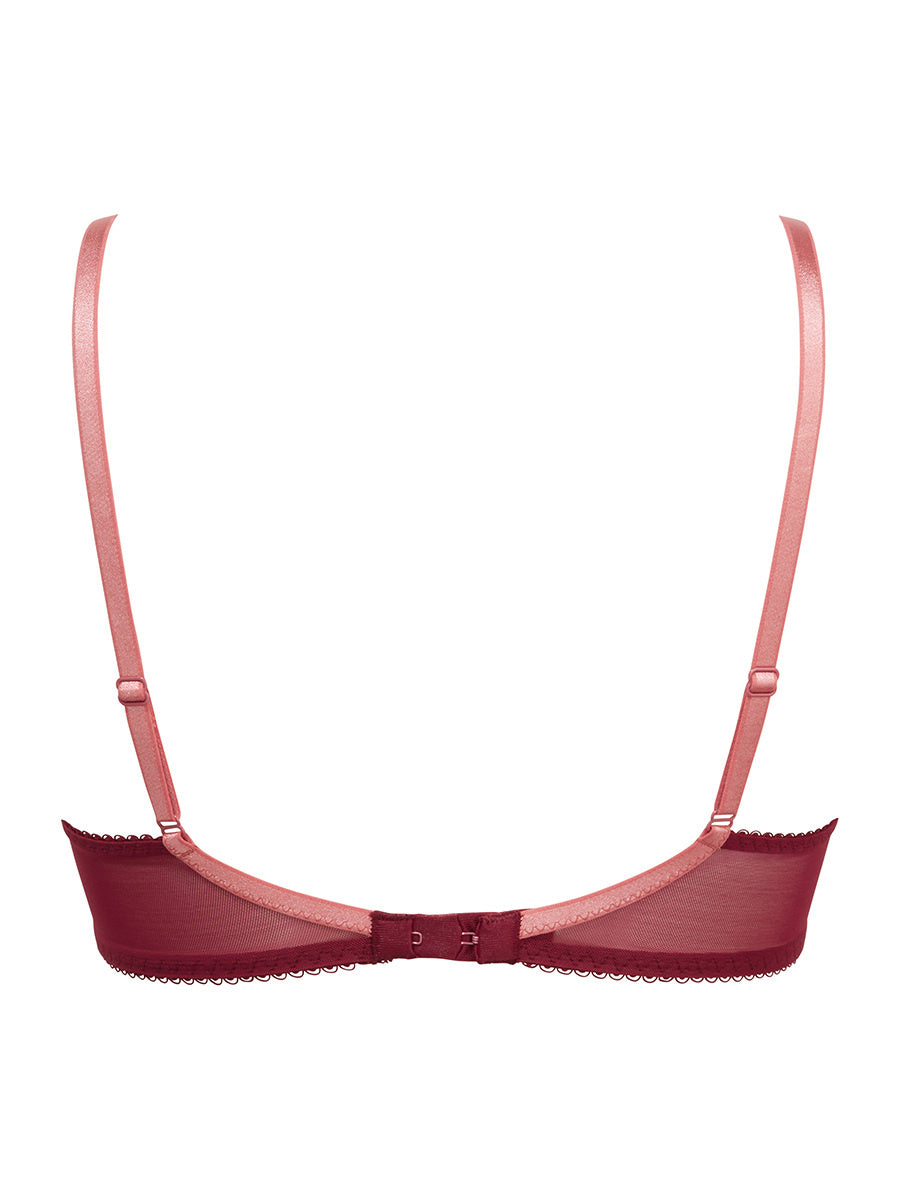 Superboost Lace Plunge Bra - Cranberry – The Rack Shack