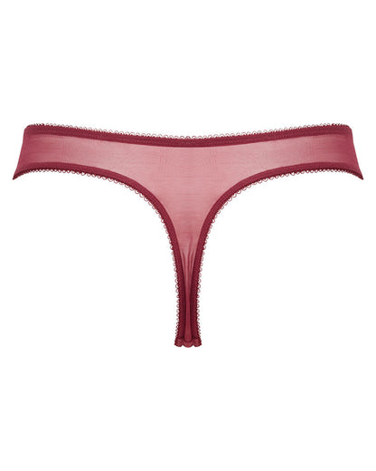 Superboost Lace Thong - Cranberry