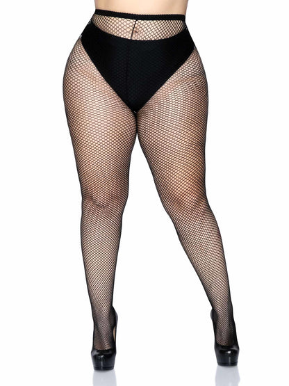 Queen Fishnet Tights - Black