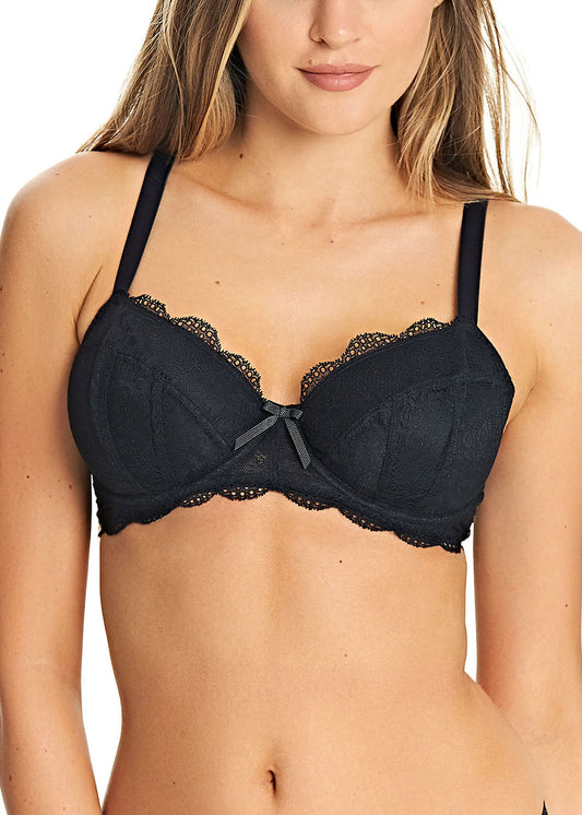 Freya Fancies Half Cup Padded Bra- Black